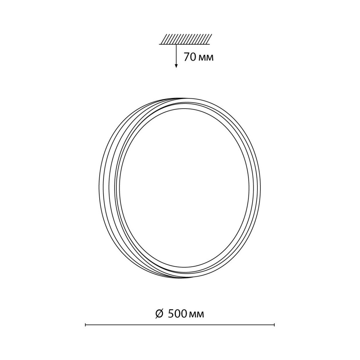 Управляемые светодиодные светильники и люстры Настенно-потолочный светильник СОНЕКС 7604/EL TROSTO 