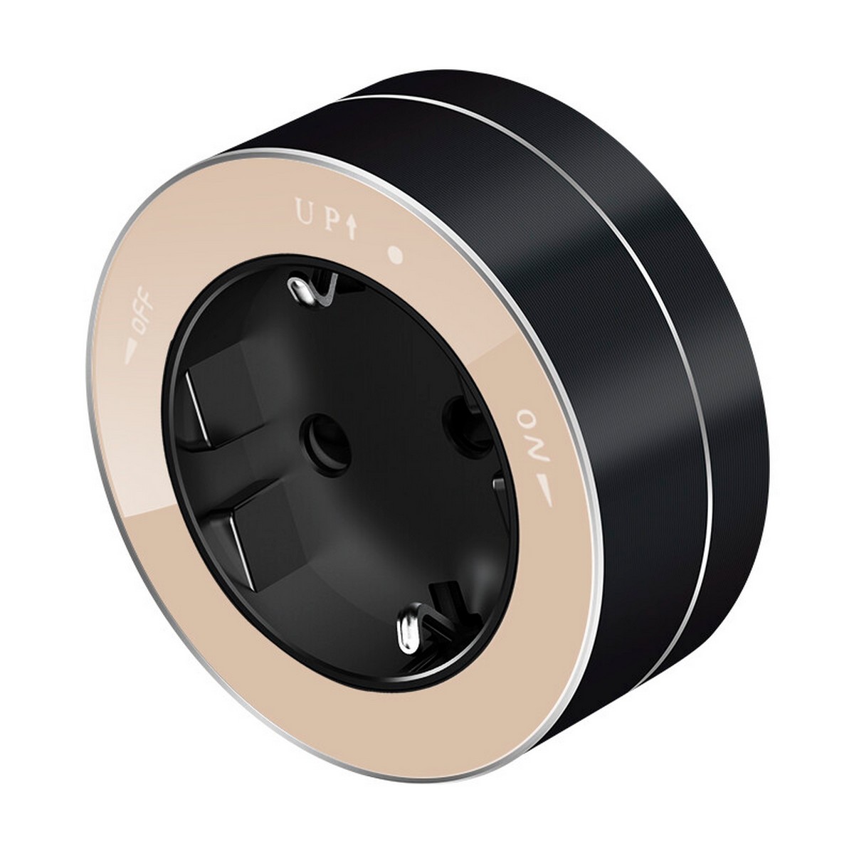 MultiTrack - Розетки и шинопровод Розетка Systeme Electric MultiTrack Песочный 2К+З круглая 16А/250В MTK13001P