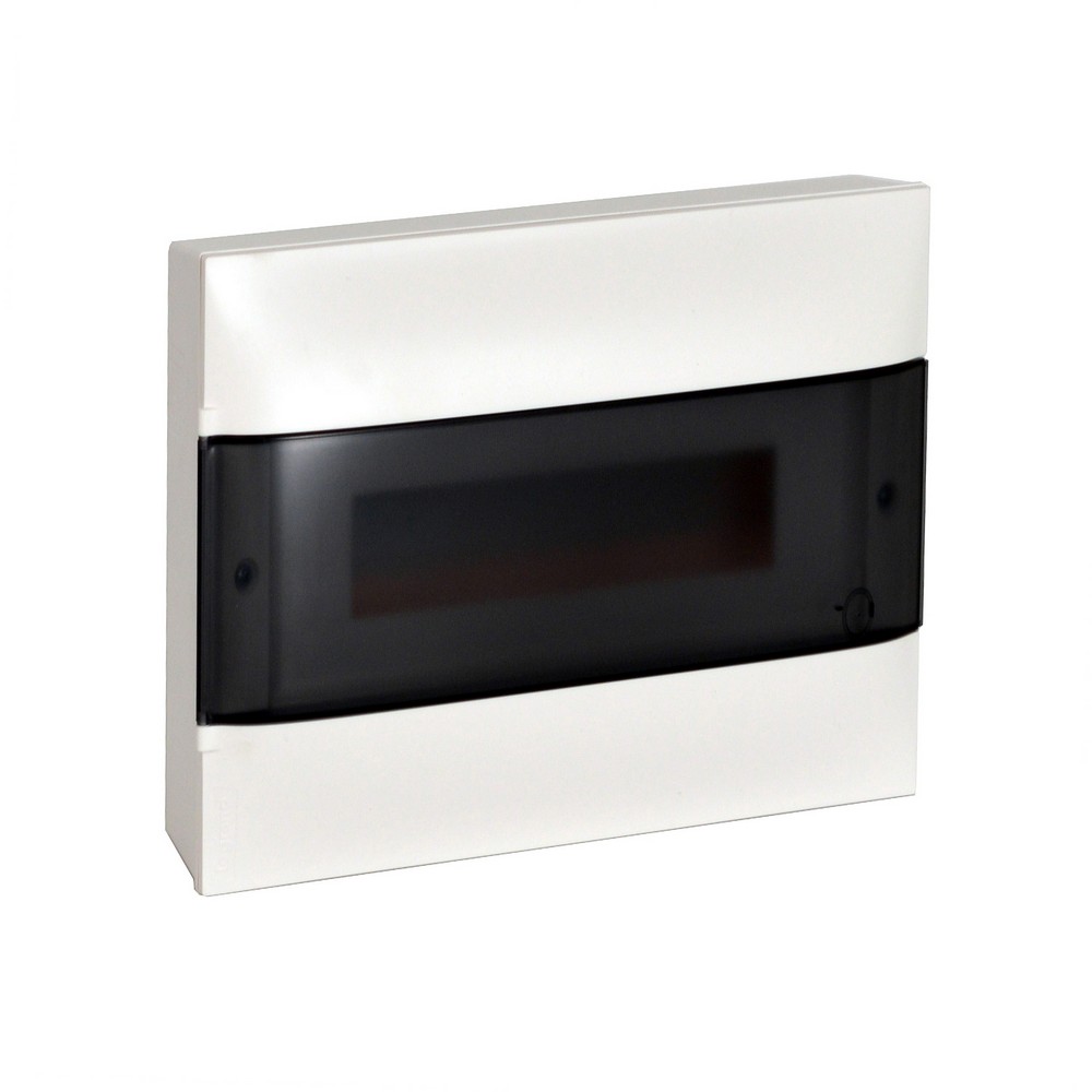 Пластиковый щиток Legrand Practibox S Навесной 12 мод 1X12 Дымчатая дверь 135611