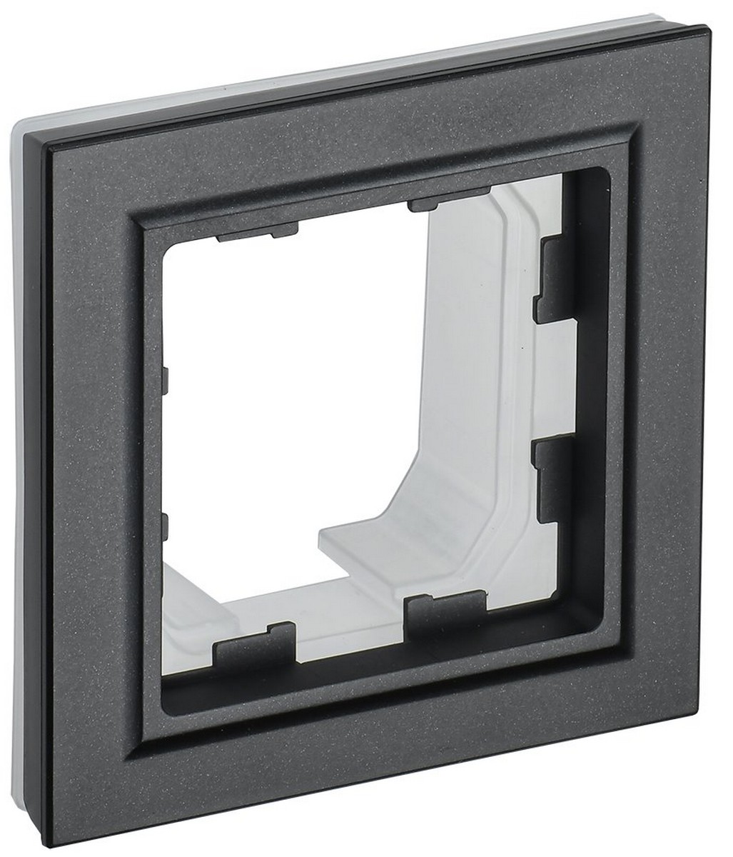 Рамка IEK BRITE 1-местная IP44 РУ-1-БрЧ-44 черный BR-M12-44-K02