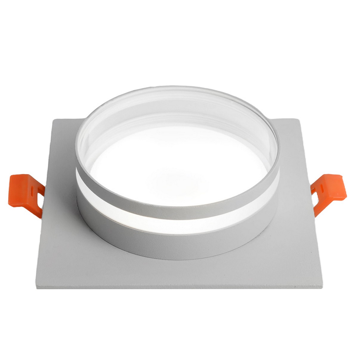 Встраиваемые светодиодные светильники Светильник встраиваемый Feron DL503 LUNA GX53 белый квадрат 51091 