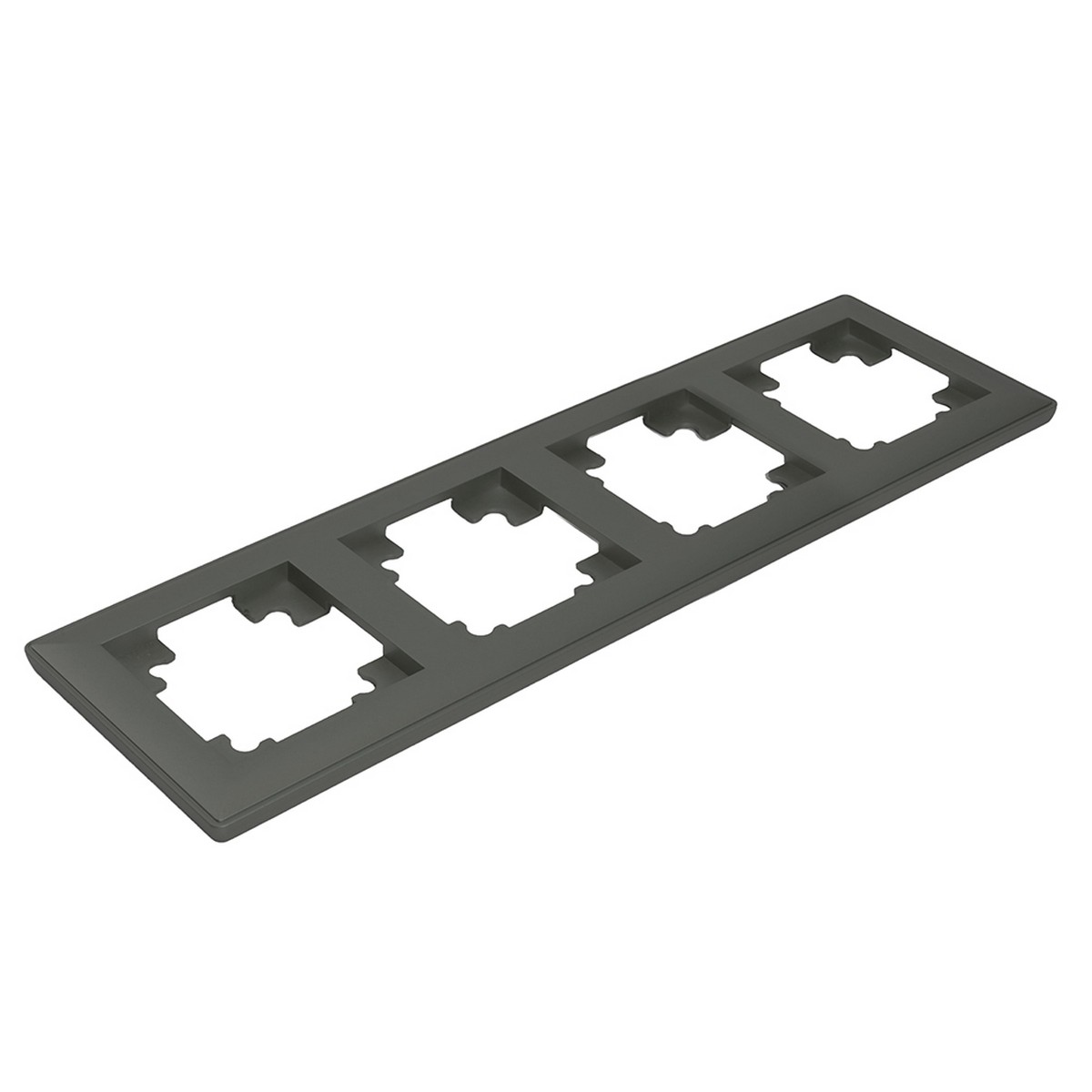 Катрин - Розетки и выключатели Stekker Рамка STEKKER 5-местная Катрин стекло графит PFR00-7005-06 39811