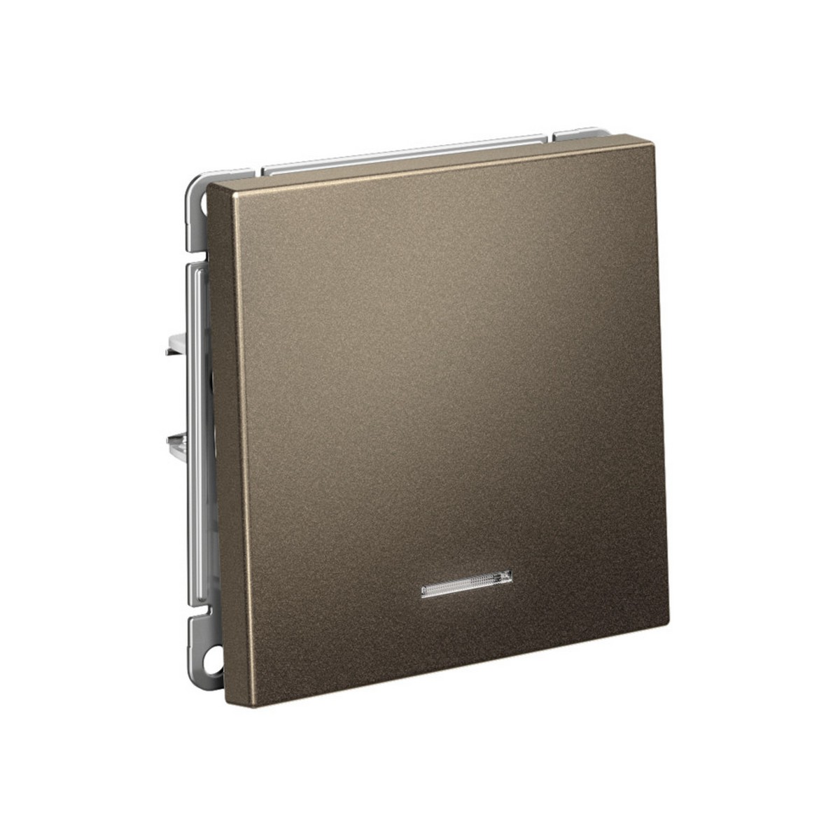 ArtGallery Мокко Выключатель SE ArtGallery Мокко 1-клавишный с подсветкой, быстрозажим. клем. GAL000613S