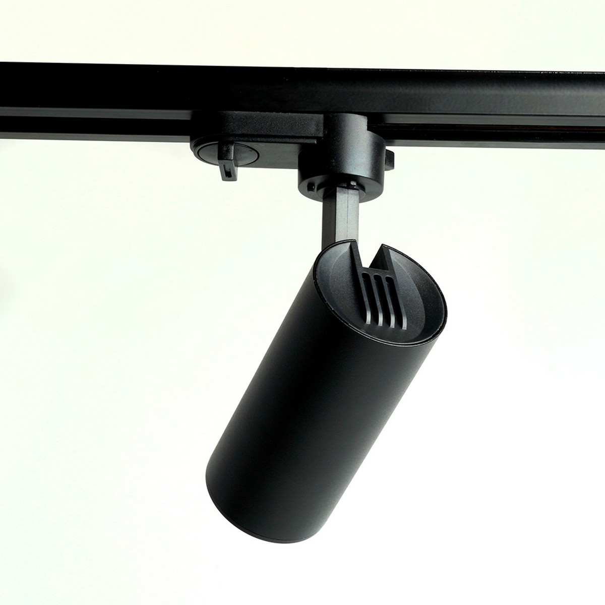 Трековые светодиодные светильники Светильник Feron AL195 трековый однофазный на шинопровод под лампу GU10 черный 48543 