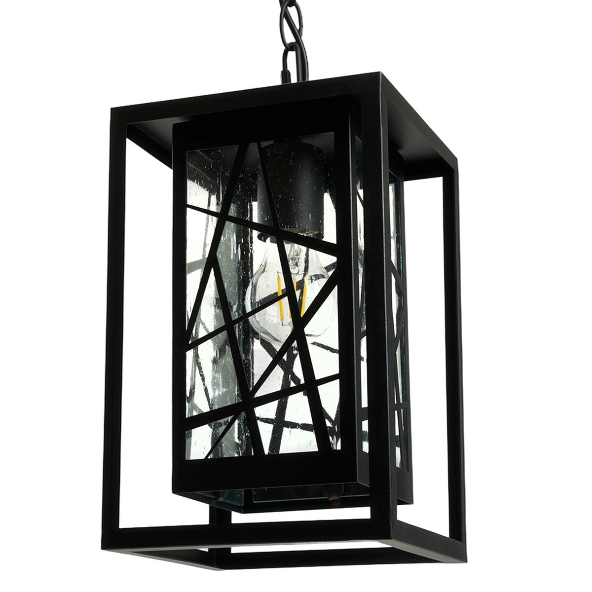 Уличные светильники на цепочке Светильник садово-парковый Feron PL642 на цепочке 60W 230V E27 черный 11648 