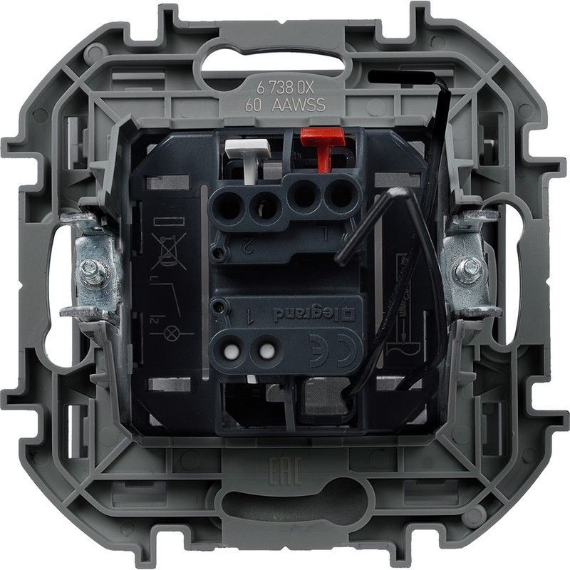 Legrand Inspiria Антрацит Выключатель Legrand INSPIRIA Антрацит для гостиничных номеров 673803