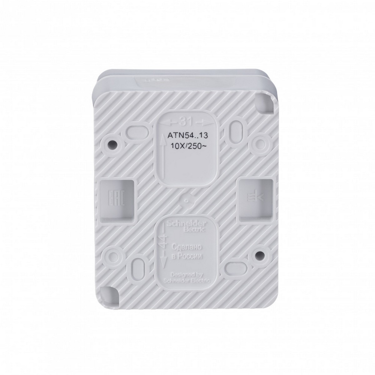 Выключатель 1-клавишный Systeme Electric AtlasDesign Profi54 наружный Белый с подсветкой IP54 ATN540