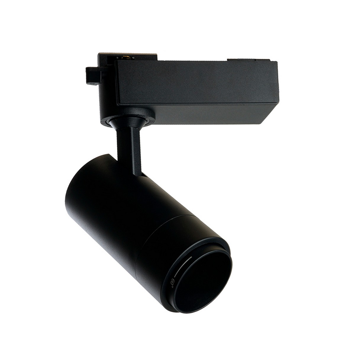 Трековые светодиодные светильники Светодиодный светильник Feron AL137 трековый 12W 4000K черный изменяемый угол освещения 15-60 град 51174 