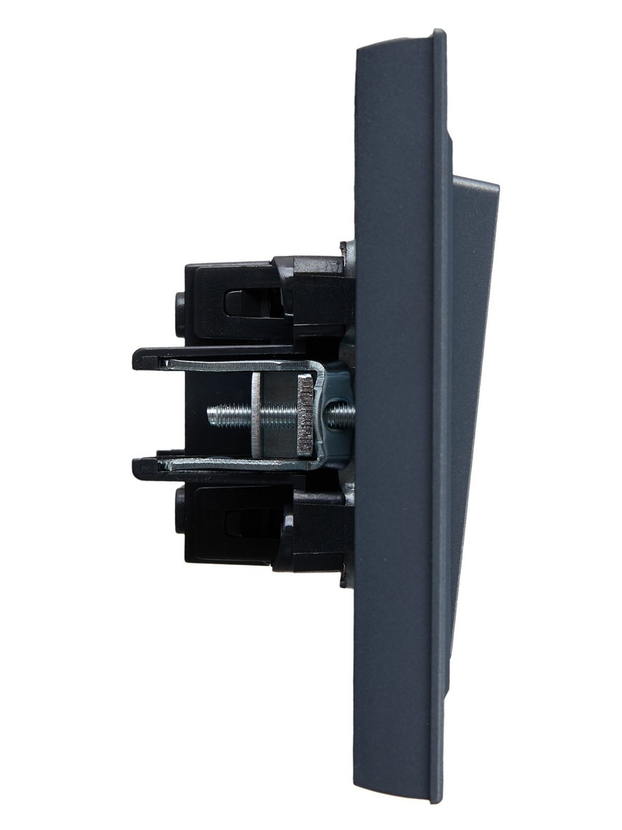 IEK Brite Маренго Выключатель IEK BRITE Маренго 1-кл. 10А в сборе ВСР10-1-0-БрМ BR-V10-0-10-K35-F