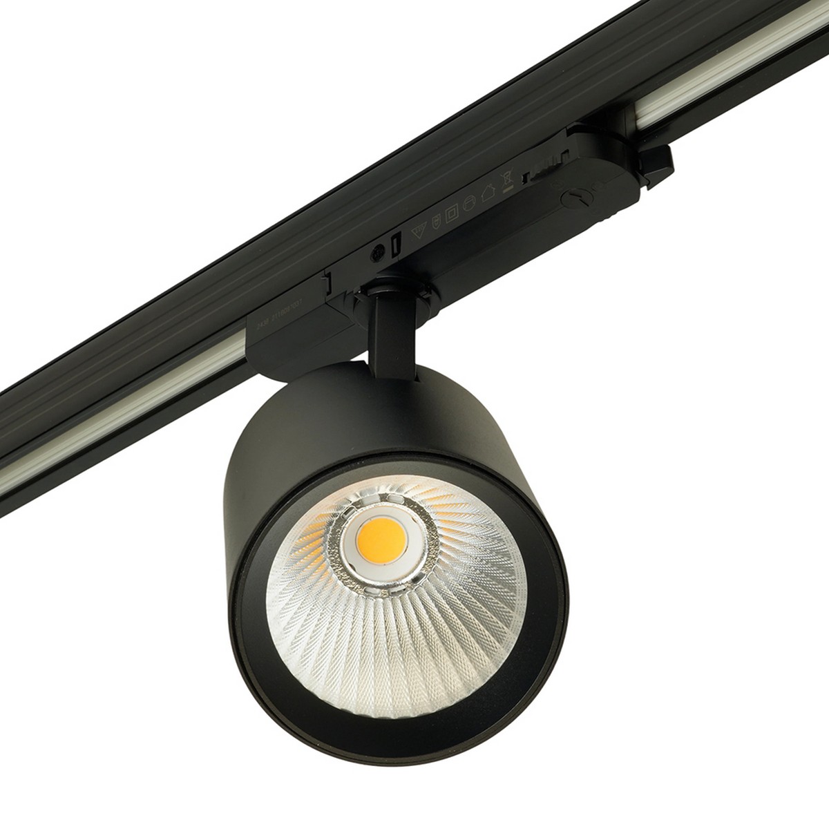 Трековые светодиодные светильники Светодиодный светильник Feron TR Reflex трековый 40W 4000К, 36 градусов, черный, 3х фазный с функцией выбора мощности 52059 