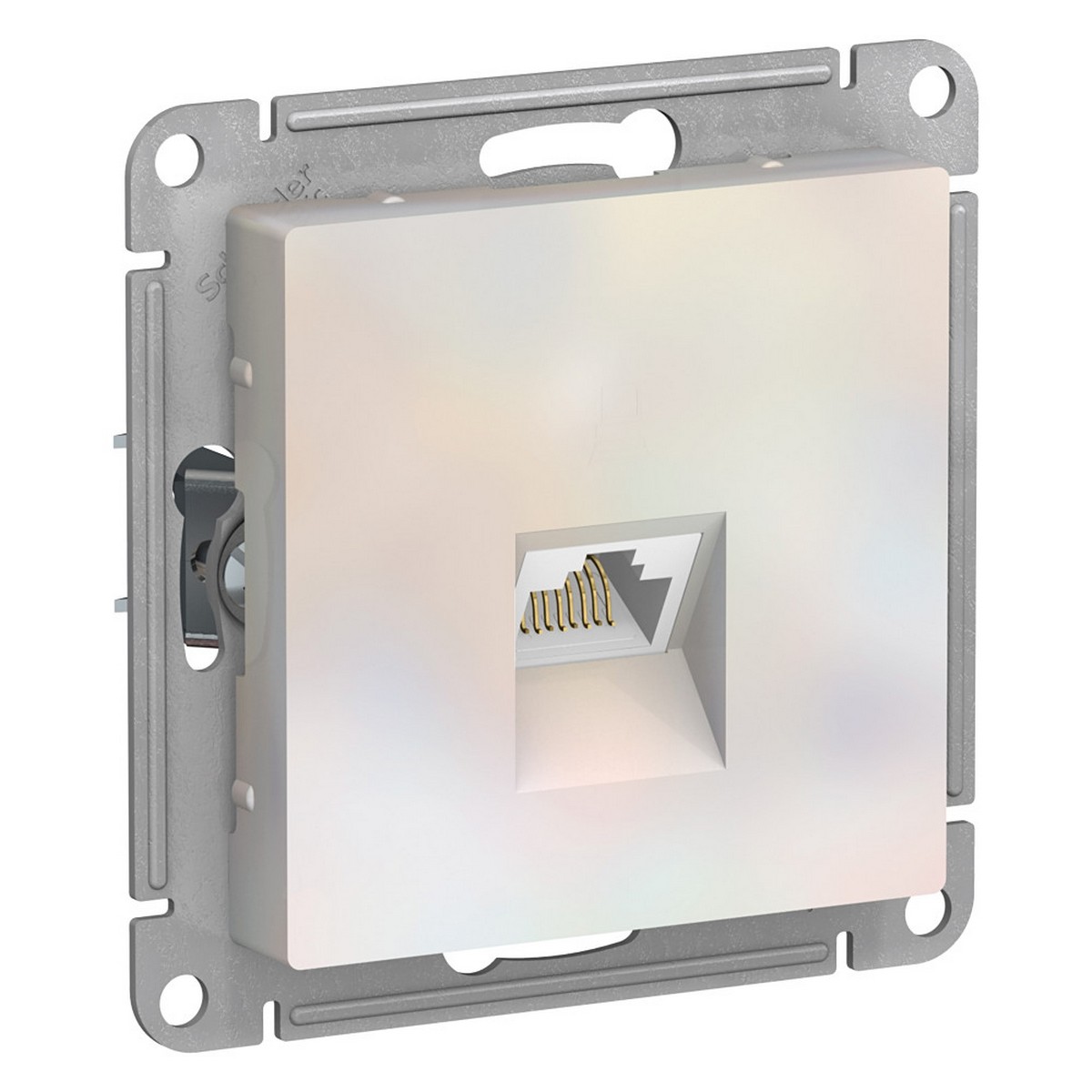 Розетка компьютерная Systeme Electric AtlasDesign Жемчуг RJ45 кат. 6A механизм ATN000486