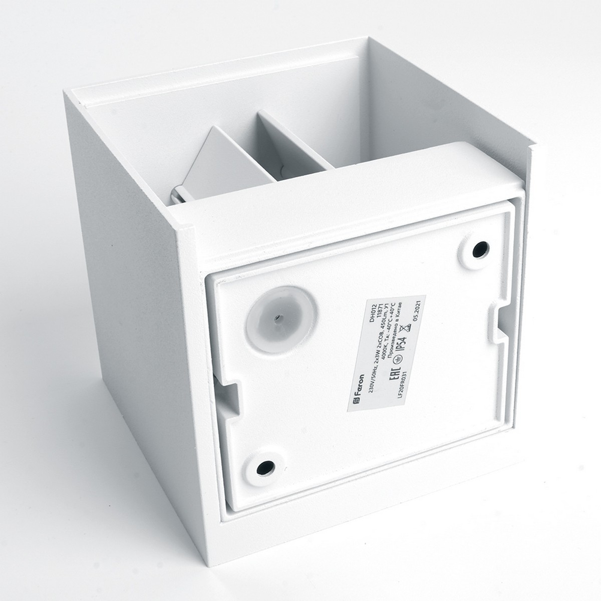 Уличные настенные светильники Светильник уличный светодиодный Feron DH012 2*3W 450Lm 4000K белый 11871 