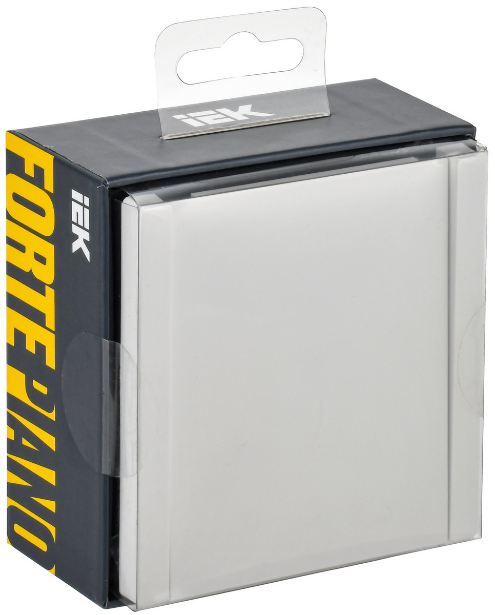 IEK FORTE&PIANO Белый Розетка IEK FORTE&PIANO Белый с/з со шт с крышкой безвинтовое крепление 16А IP44 FP219