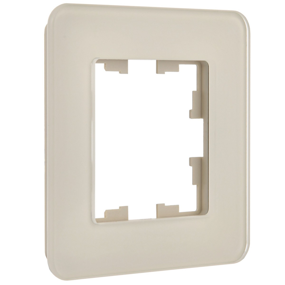 IEK Brite Рамки Рамка IEK BRITE DECOR Песчаный матовый стекло скругл.угол 1-м РУ-1-2-Бр RE BR-M12-G-41-K98