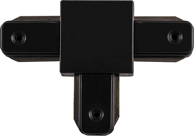 Трековые светодиодные светильники Коннектор Т-образный для шинопровода Feron LD1003  черный 10333 