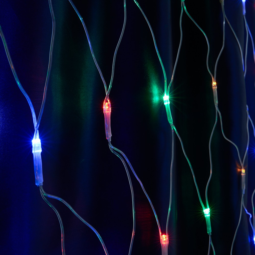 Светодиодная гирлянда Feron CL31 сеть 3х27м + 3м 230V мультиколор 220V 48175