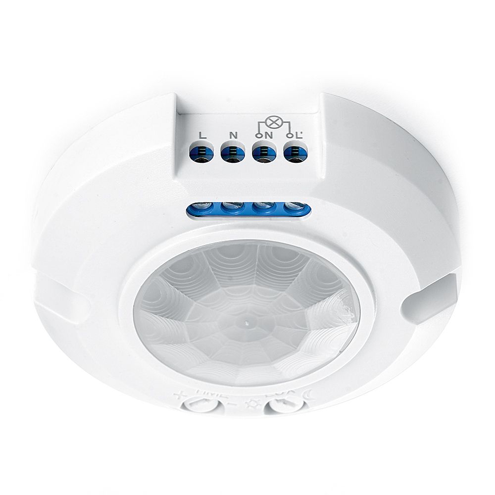 Датчик движения Feron SEN17 400W 8m 120°(гориз.) 360°(верт.) белый 41579