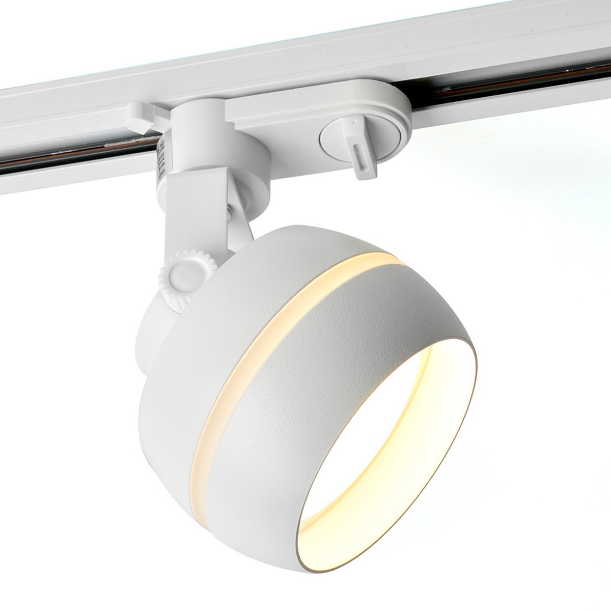 Трековые светодиодные светильники Светильник Feron AL165 трековый однофазный на шинопровод под лампу GX53 белый 48548 