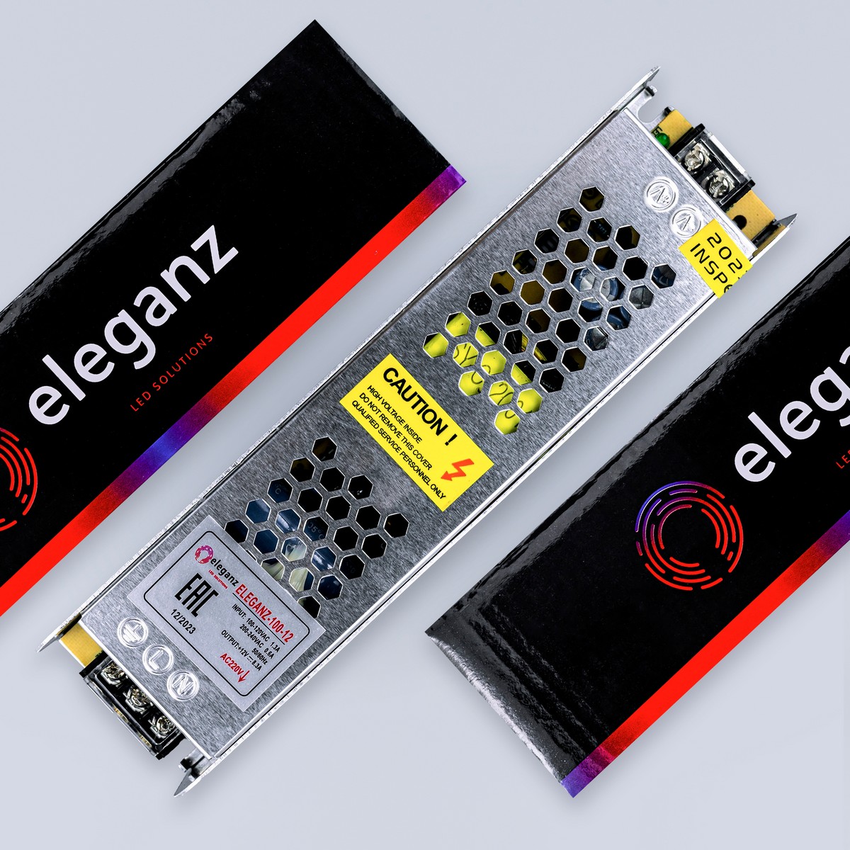 Блоки питания для светодиодной ленты Блок питания для светодиодной ленты Eleganz 12V 100W IP20 узкий 1101 