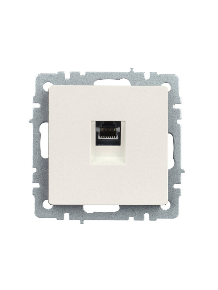 IEK Brite Жемчуг Розетка IEK BRITE компьютерная RJ45 кат.5E РК10-БрЖ жемчуг BR-K10-1-K36
