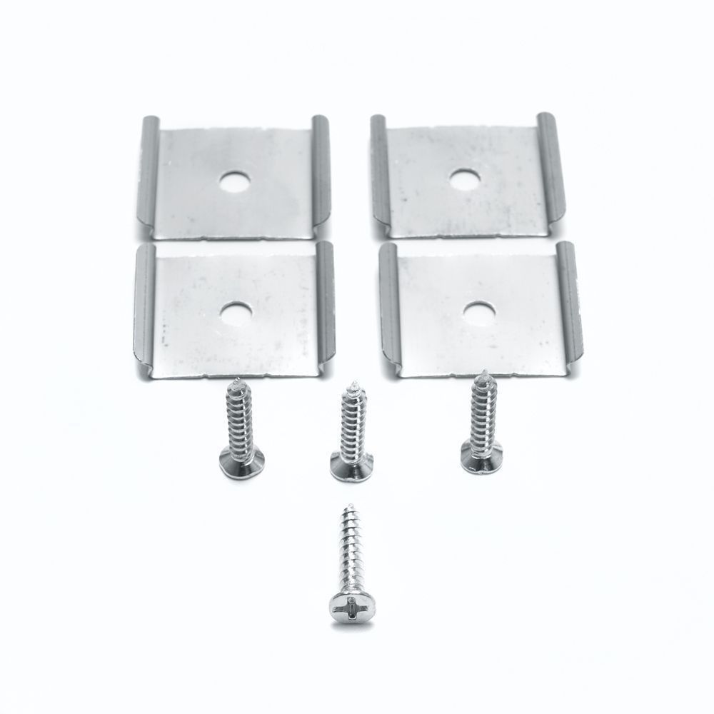 Профиль и крепеж для светодиодной ленты Профиль Feron  для светодиодной ленты накладной "Линии света" серебро CAB256 10367 