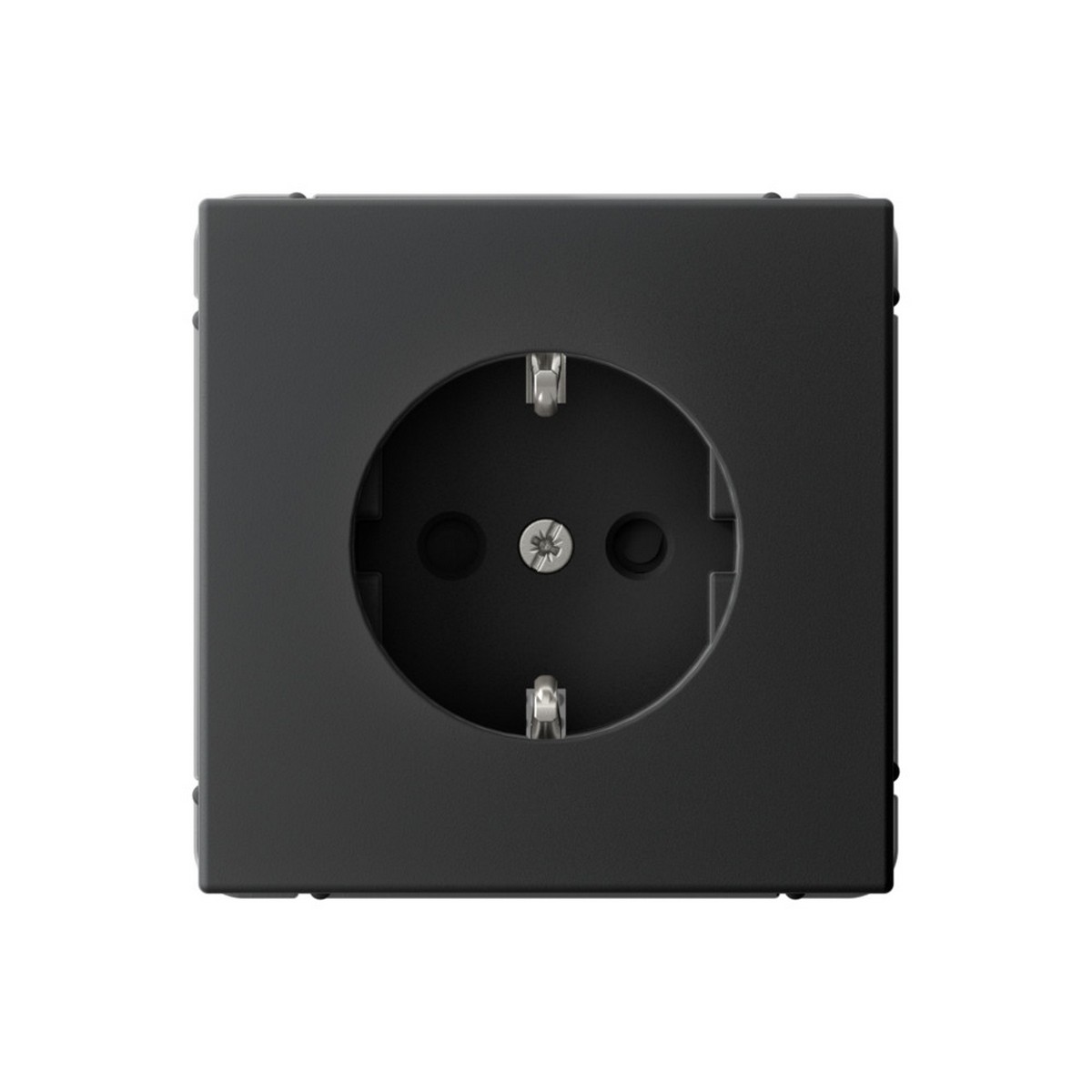ArtGallery Карбон Розетка SE ArtGallery Карбон с заземлением со шторками, 16А быстрозажим. клем. GAL001045S