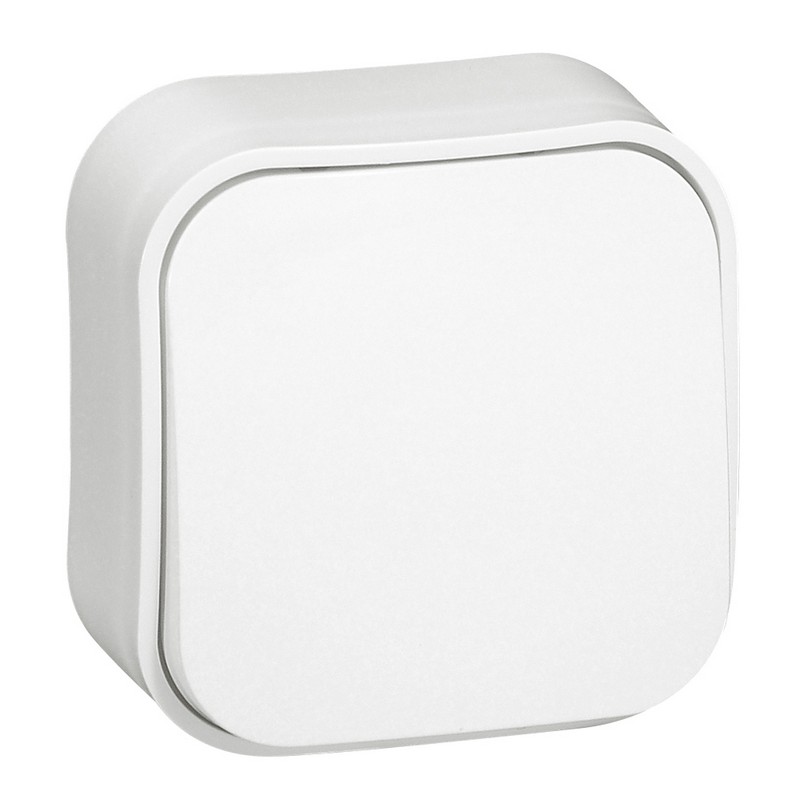 Переключатель Legrand Quteo 10A 1-клавишный проходной бежевый  782234