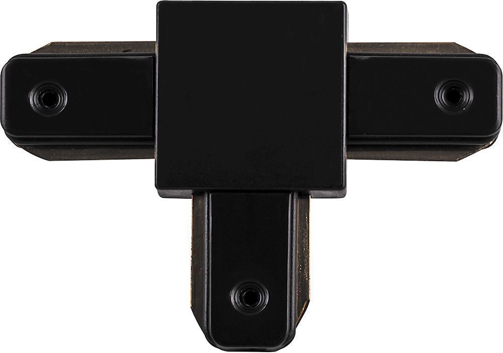 Трековые светодиодные светильники Коннектор Т-образный для шинопровода Feron LD1003  черный 10333 