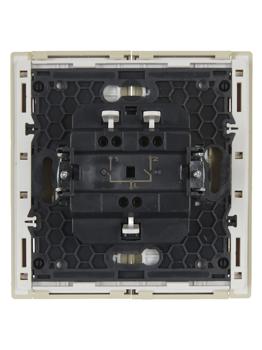 IEK FORTE&PIANO Ваниль Выключатель IEK FORTE&PIANO Ваниль 2-кл 10А FP405