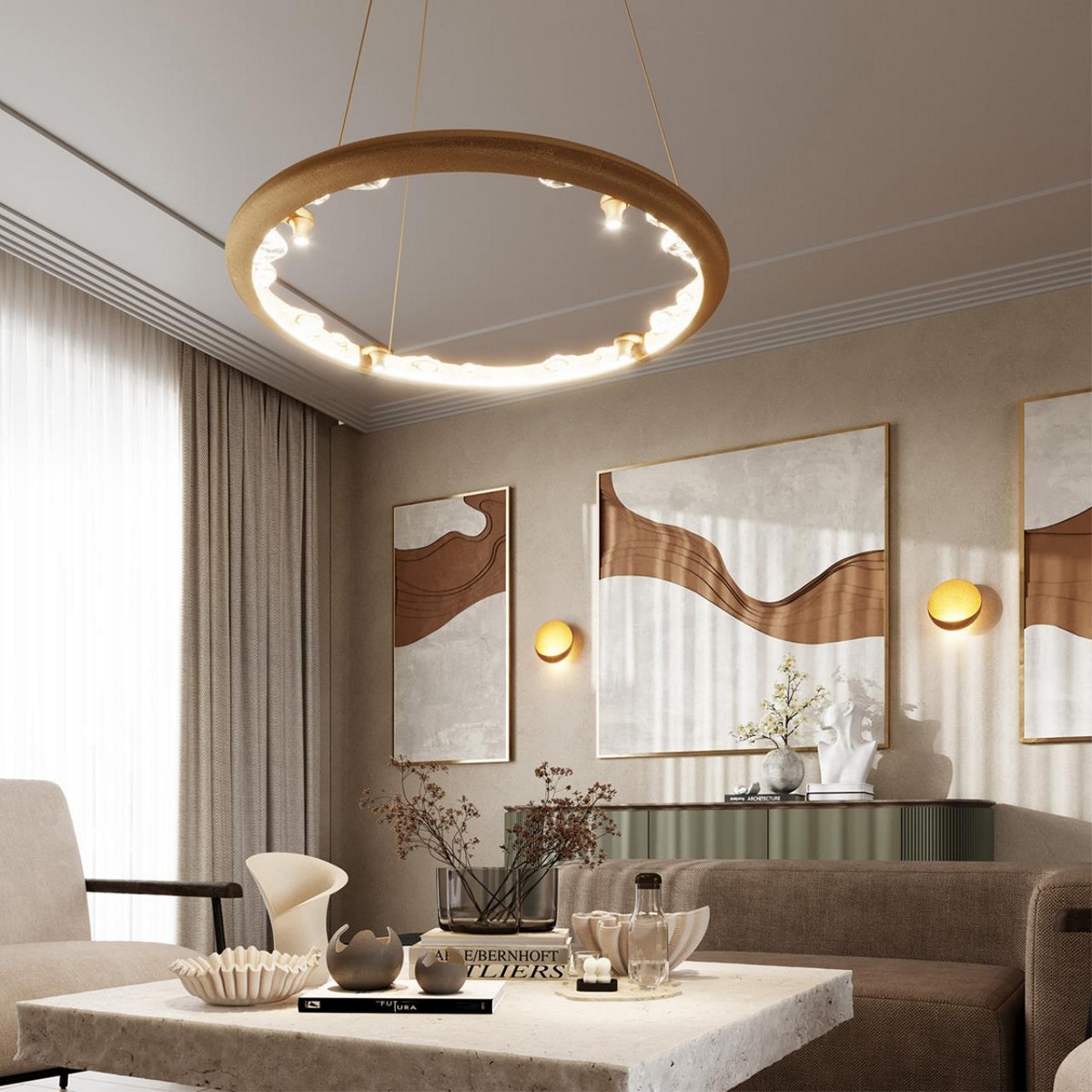 Подвесной светильник ODEON LIGHT 7002/44L CAYON LED