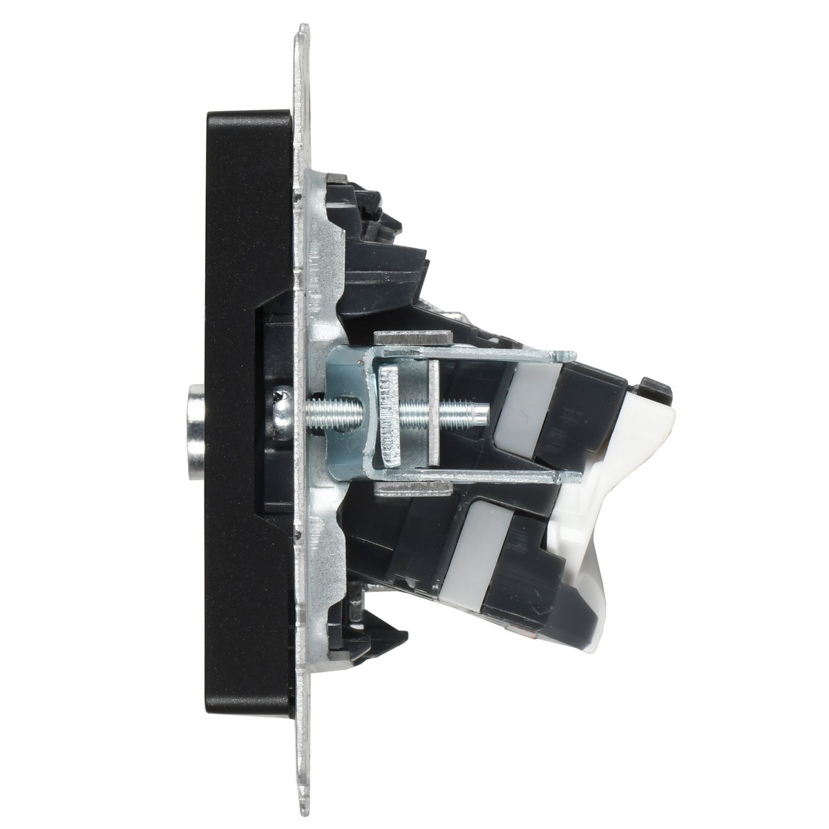 IEK Brite Черный Розетка IEK BRITE двойная TV+RJ45 кат.5E РТВ/РК12-БрЧ черный BR-AK20-1-K02