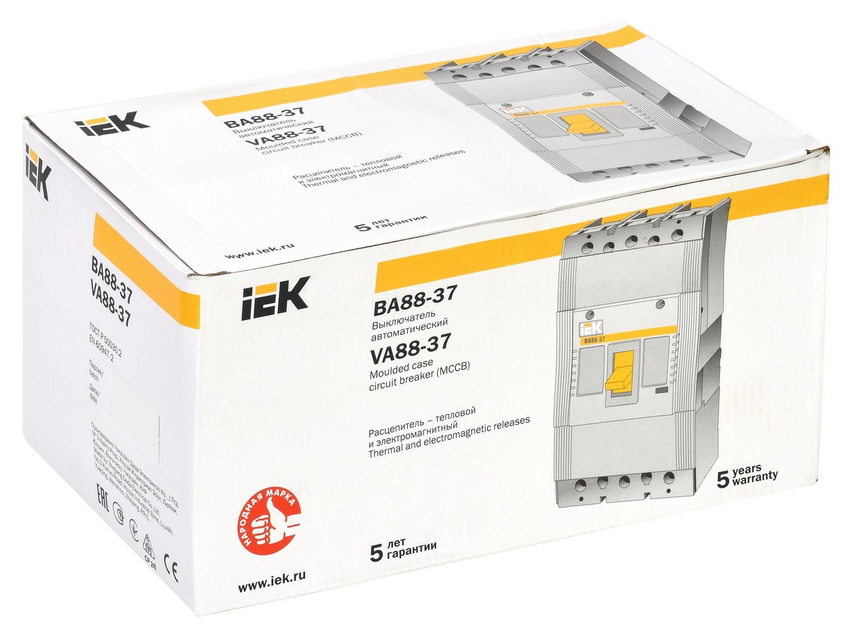 Автоматический выключатель IEK KARAT ВА88-37 3Р 315А 35кА SVA40-3-0315
