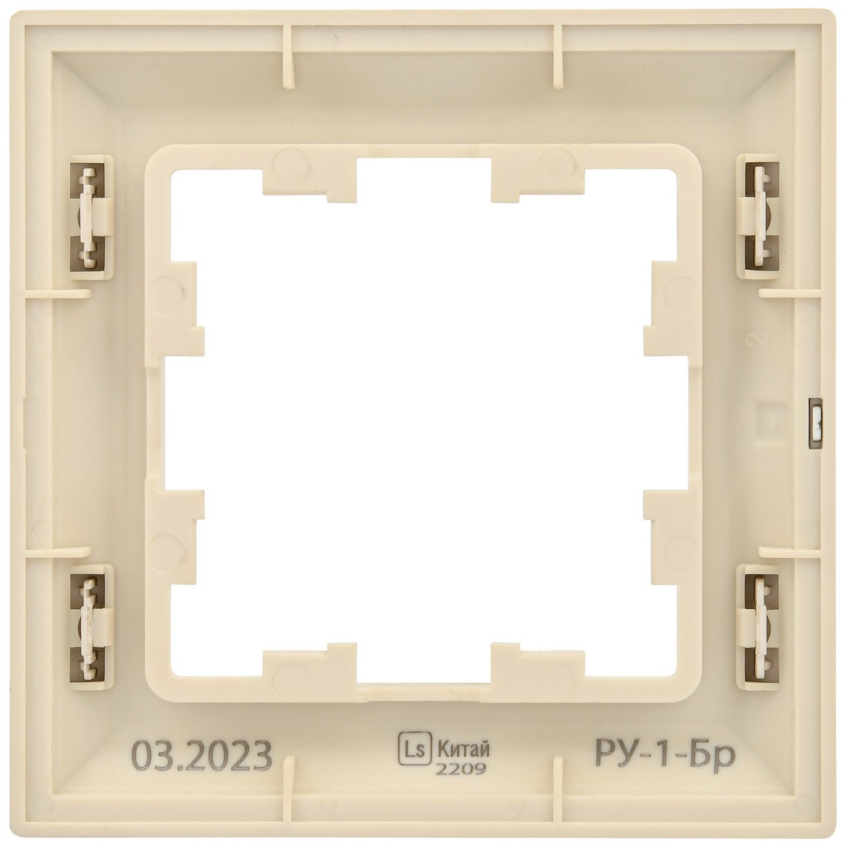 Рамка IEK BRITE DECOR Шампань/беж 3D-форма 1-м РУ-1-Бр BR-M12-12-3-K10