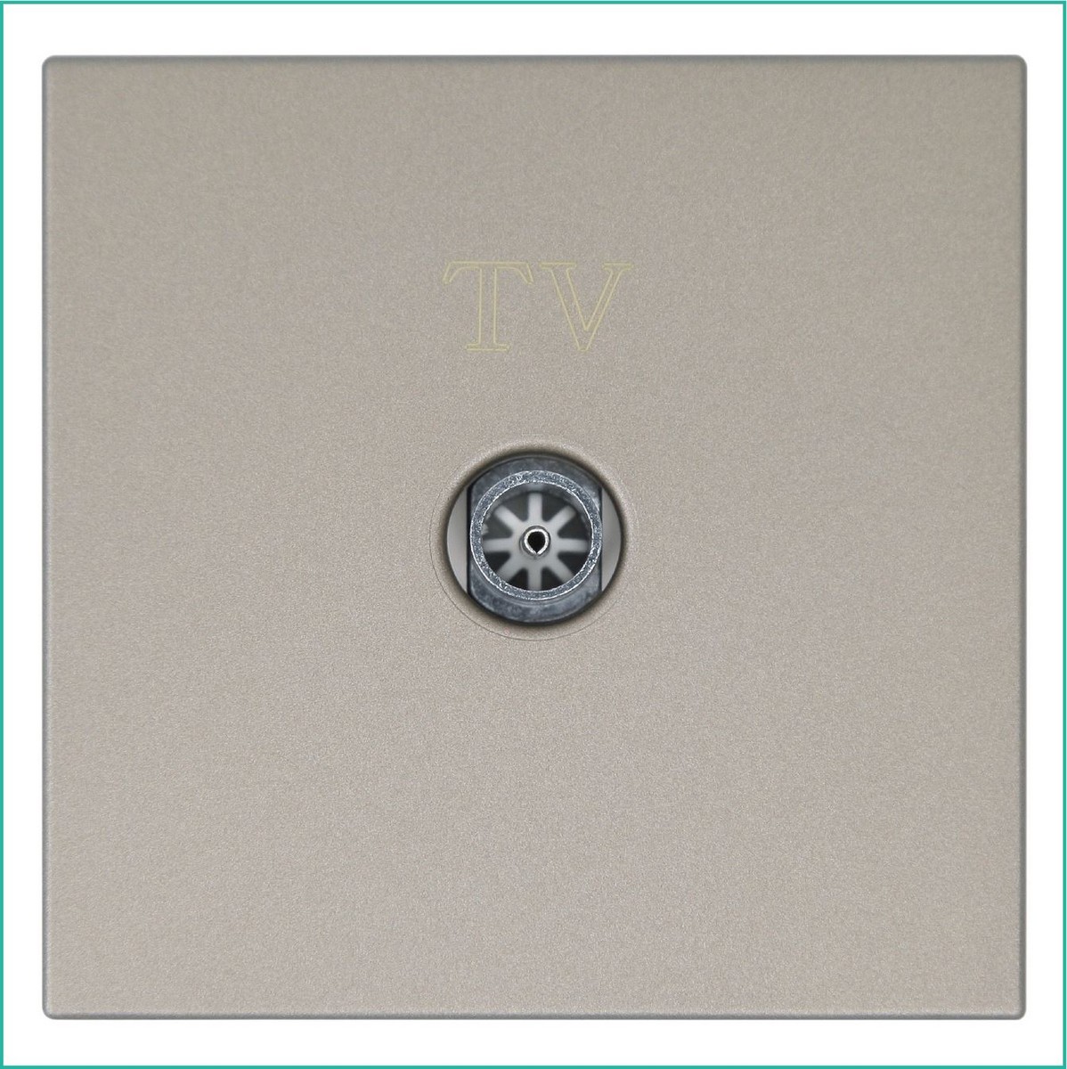 Розетка TV JASMART FD Φ9.5mm оконечная Бронза 6001BR