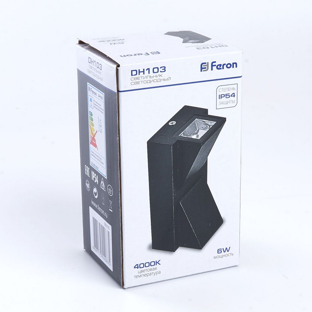 Уличные настенные светильники Светильник уличный светодиодный Feron DH103 2*3W 400Lm 4000K черный 06316 