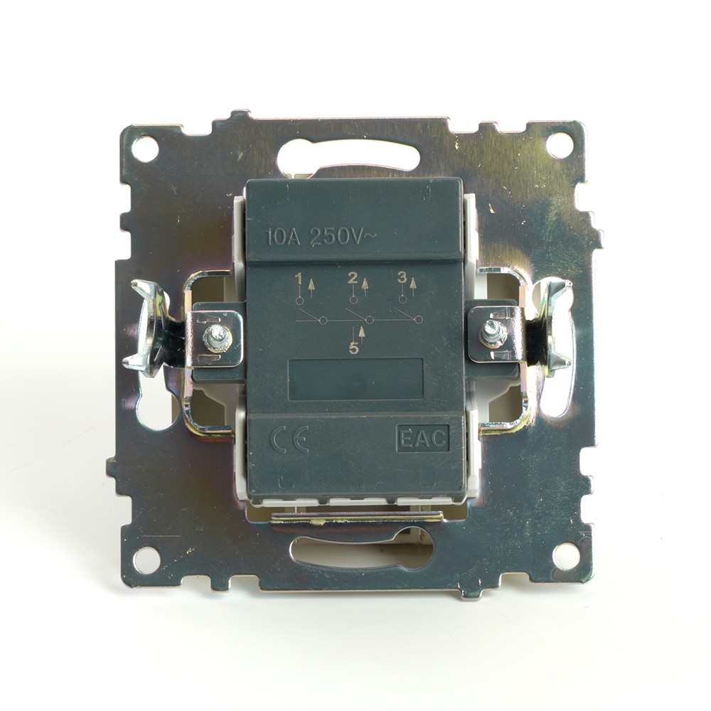 Катрин - Розетки и выключатели Stekker Выключатель 3-клавишный STEKKER GLS10-7108-08 250V 10А Катрин золото 49219