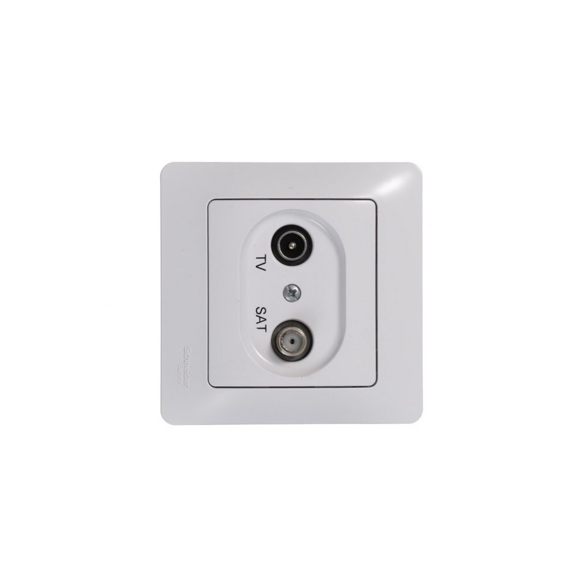 Розетка Systeme Electric Glossa Белый TV-SAT одиночная 1DB GSL000197