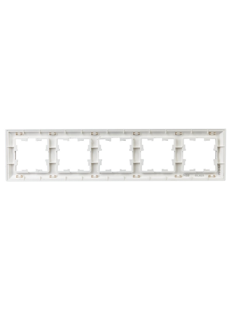 Рамка IEK BRITE DECOR Алюминий 3D-форма 5-м РУ-5-Бр BR-M52-12-K47