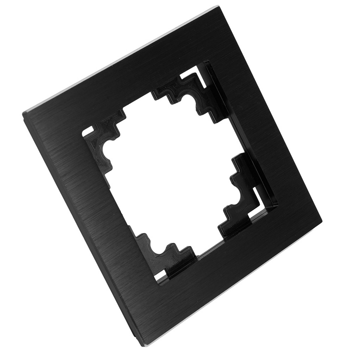 Катрин - Розетки и выключатели Stekker Рамка 1-местная металл STEKKER MFR00-7001-05 Катрин черный 50012