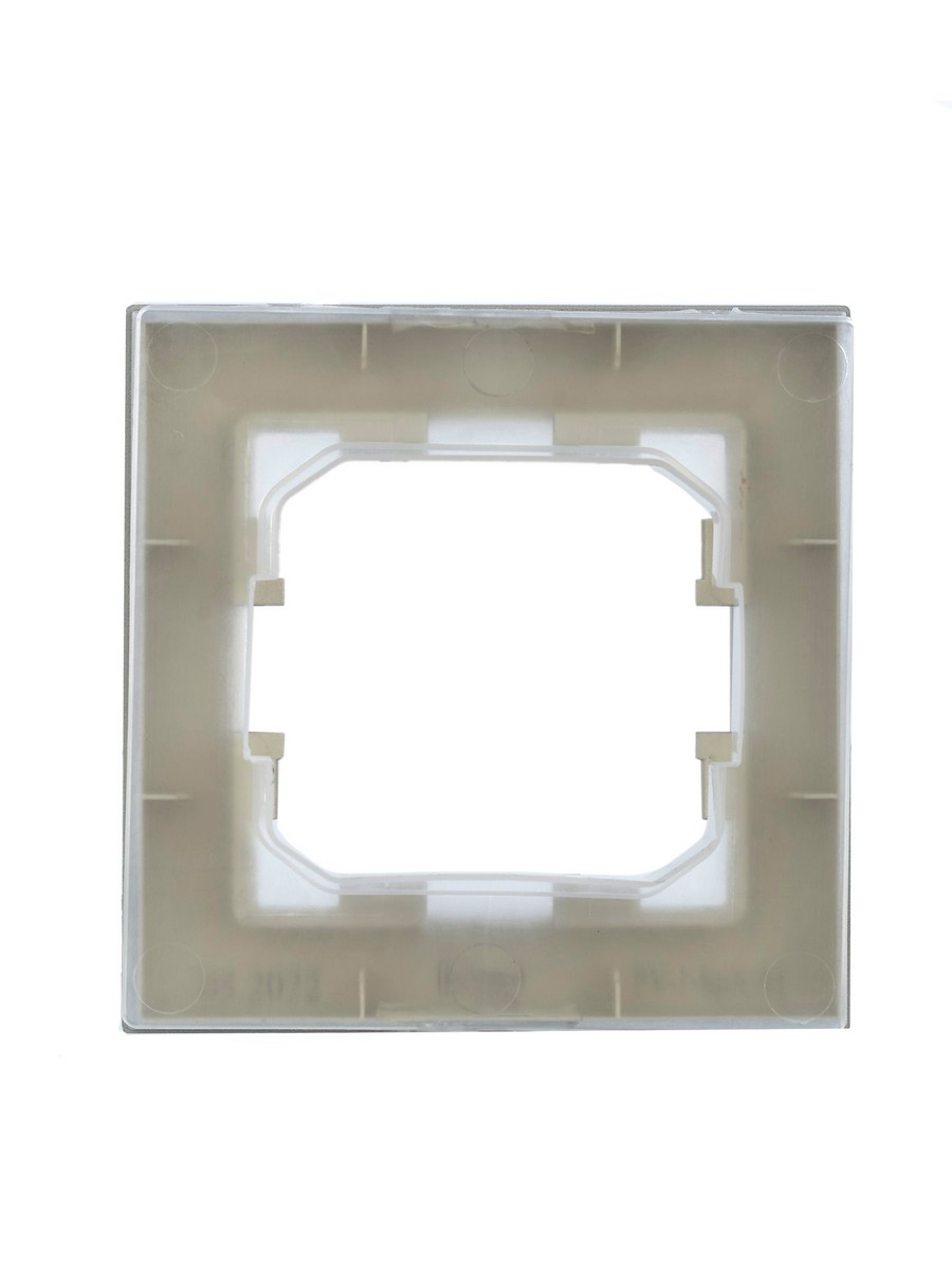 Рамка IEK BRITE 1-местная IP44 РУ-1-БрА-44 алюминий BR-M12-44-K47