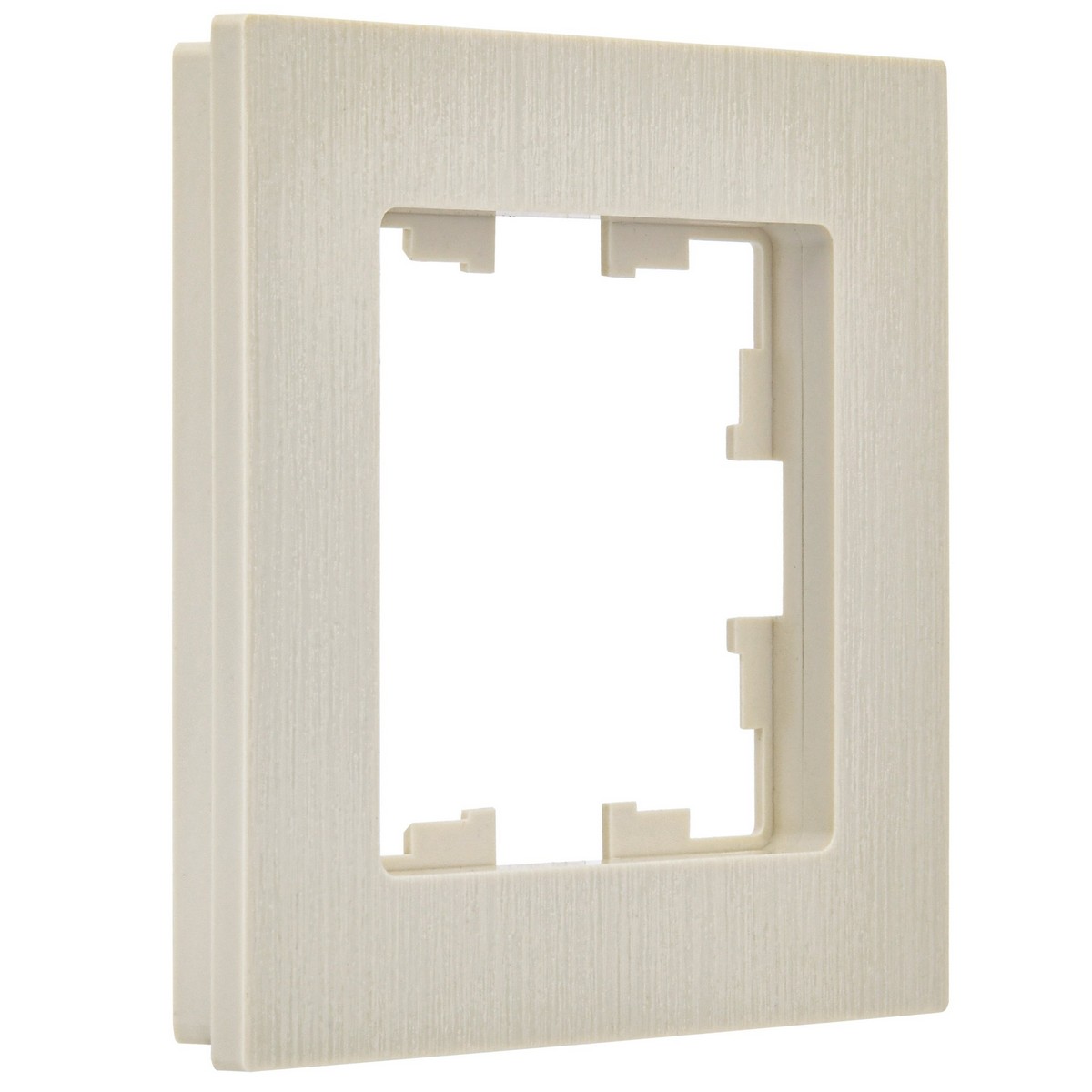 Рамка IEK BRITE DECOR Бежевый рифленый 1-м РУ-1-Бр BR-M12-51-K10