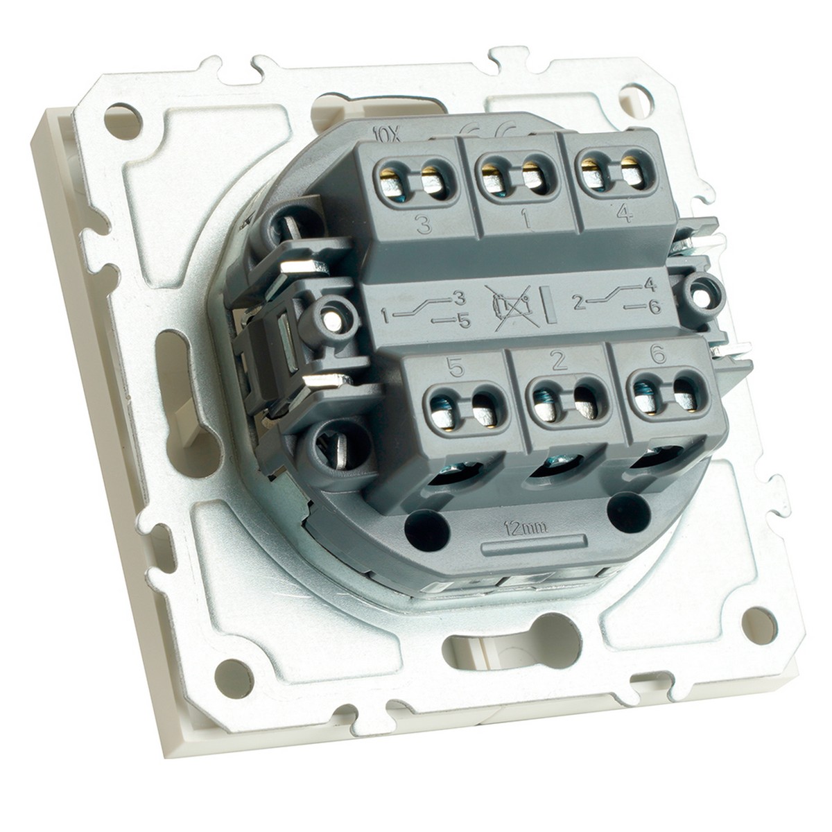 Эмили - Розетки и выключатели Stekker Переключатель 2-клавишный STEKKER Эмили RSW10-5107-01 белый фарфор soft touch 49869