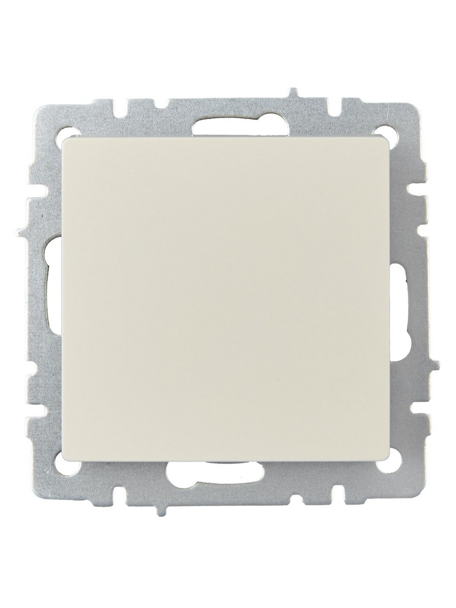 IEK Brite Бежевый Выключатель IEK BRITE 1-клавишный 10А ВС10-1-0-БрКр бежевый BR-V10-0-10-K10