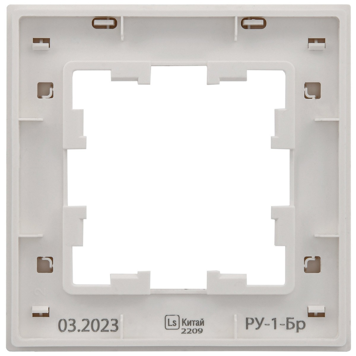 IEK Brite Рамки Рамка IEK BRITE DECOR Белый рифленый 1-м РУ-1-Бр BR-M12-51-K01