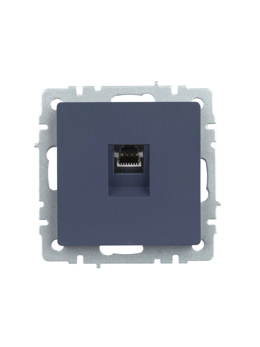 Розетка IEK BRITE компьютерная RJ45 кат.5E РК10-БрМ маренго BR-K10-1-K35