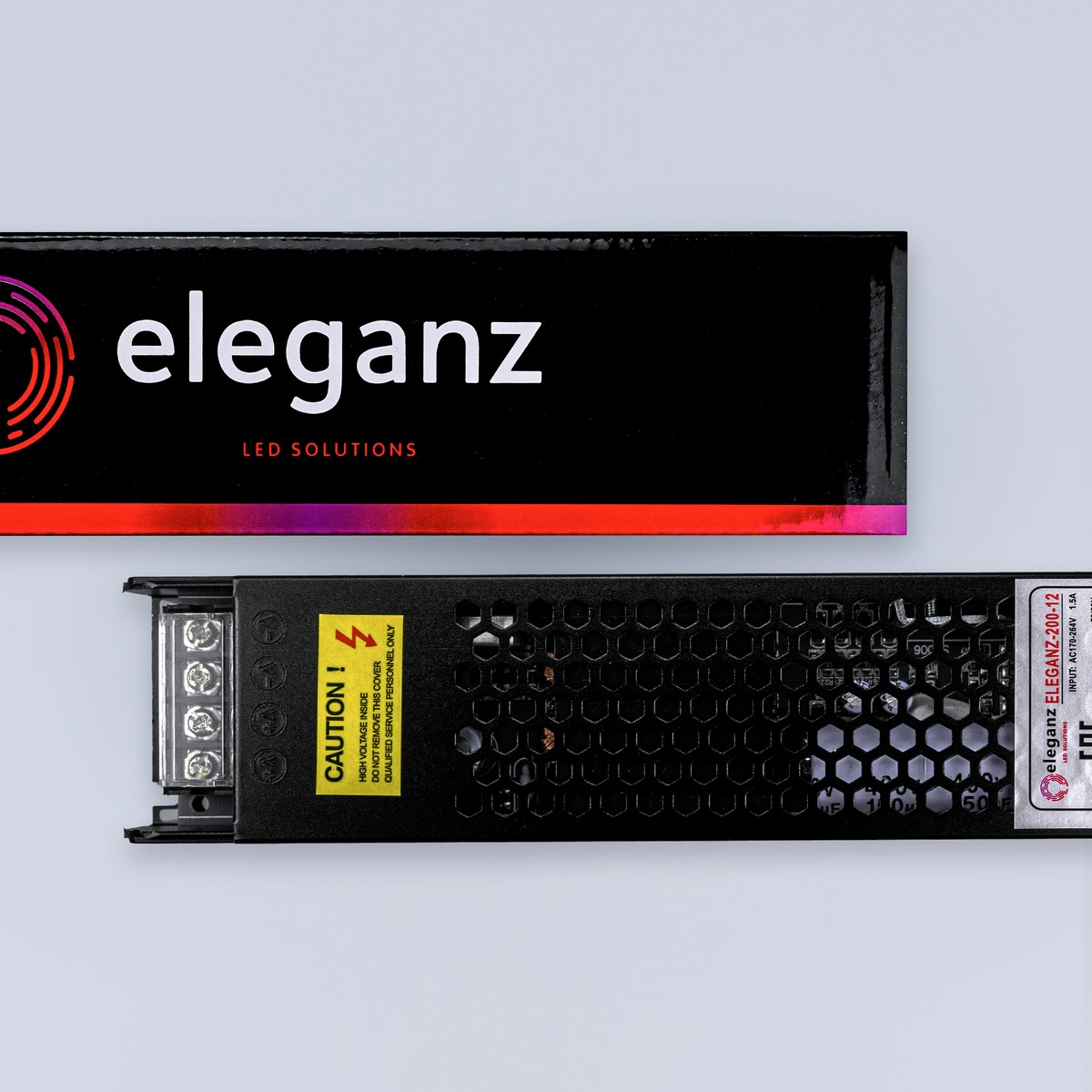 Блок питания для светодиодной ленты Eleganz 12V 200W IP20 сверхузкий 1107