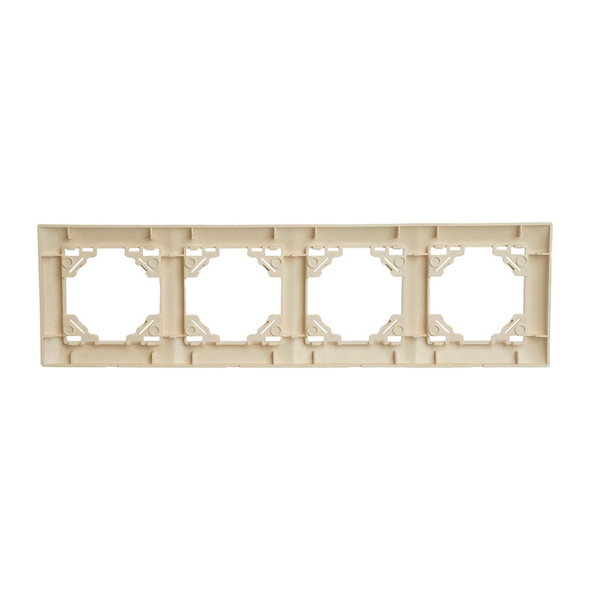 Рамка STEKKER 4-местная Эрна Элегант слоновая кость PFR00-9014-02 49669