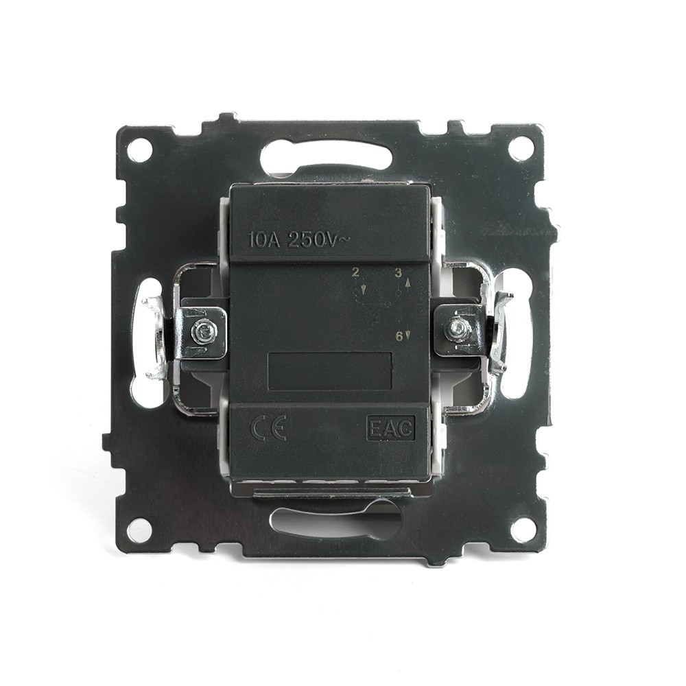 Переключатель 1-клавишный STEKKER GLS10-7105-08 250V 10А Катрин золото 49214