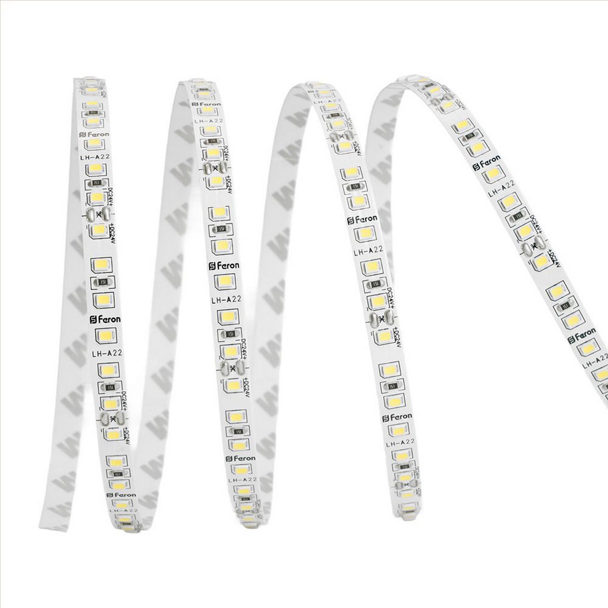 Лента светодиодная Feron LS501 120SMD(2835)/м 11Вт/м 24V 30000*8*1.22мм 4000К 30м IP20 53087
