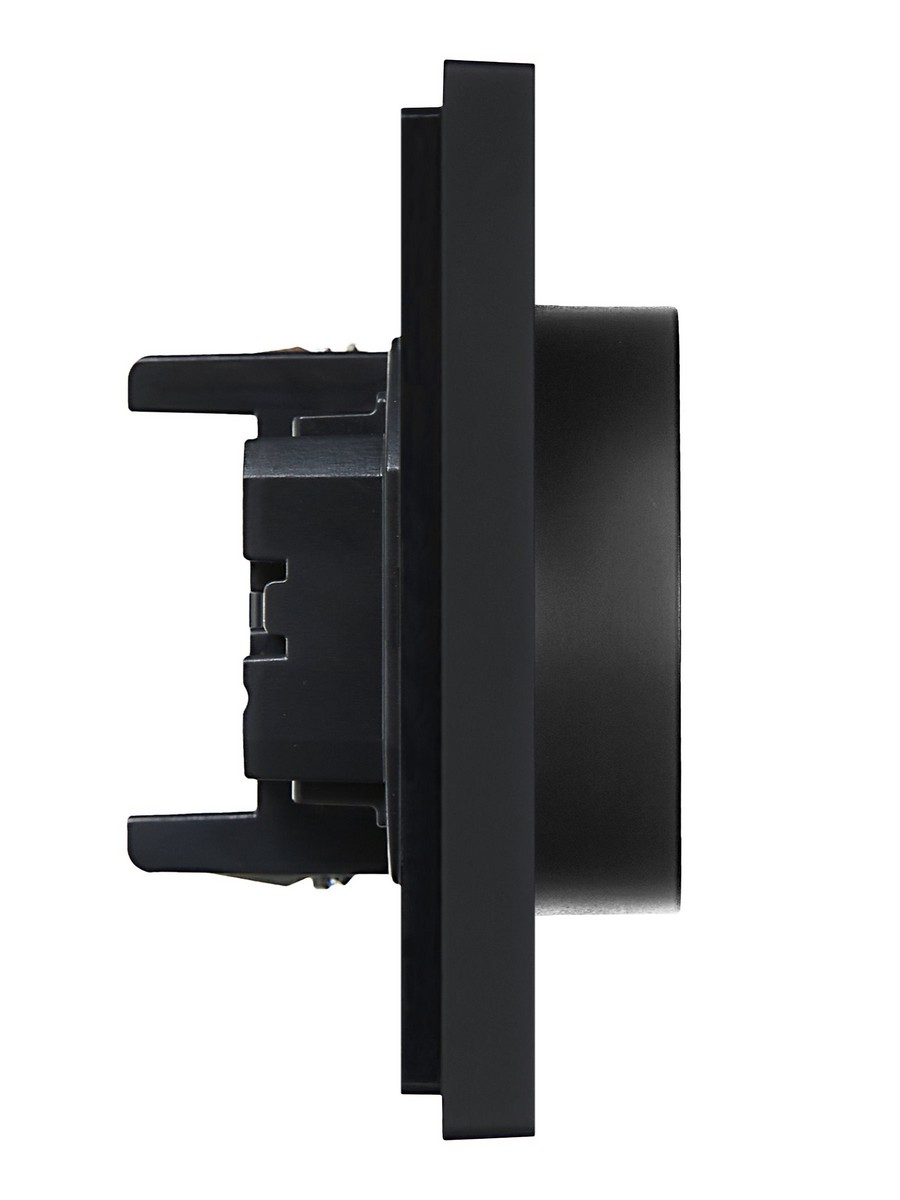 IEK FORTE&PIANO Черный Розетка IEK FORTE&PIANO Черный 2-я с/з со шт безвинтовое крепление 16А FP123